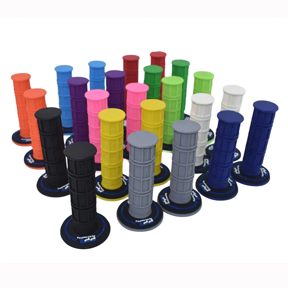 Manopole per bici da cross colorate morbide Pit Bike rosso/verde/azzurro/verde chiaro/arancione/grigio/rosa/blu scuro/nero/bianco/giallo