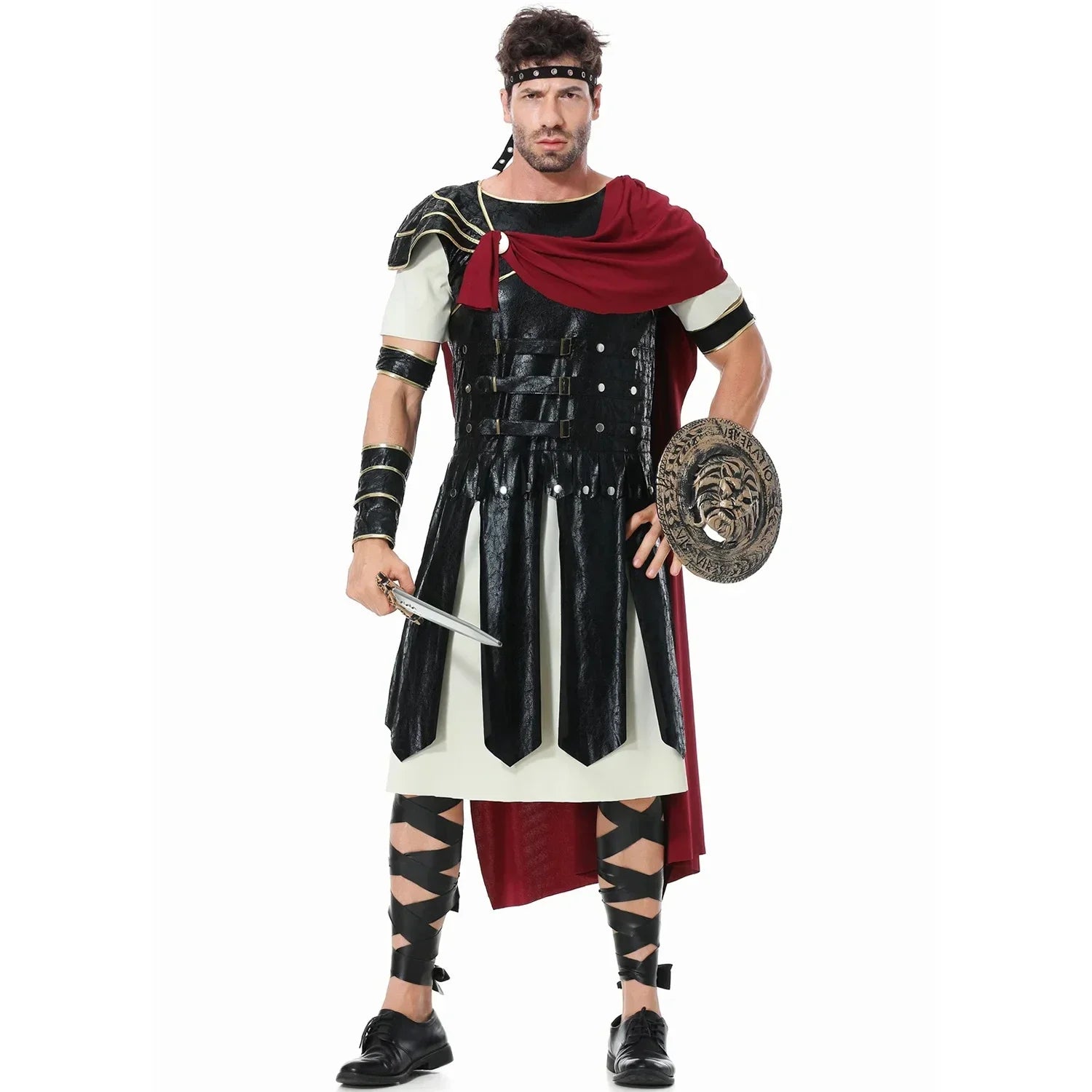 Costume di Halloween de Cosplay Meddiéval pour Homme et Femme, Déguisement de Spartiate, Kokor, Gladiatore, alier orale Royal