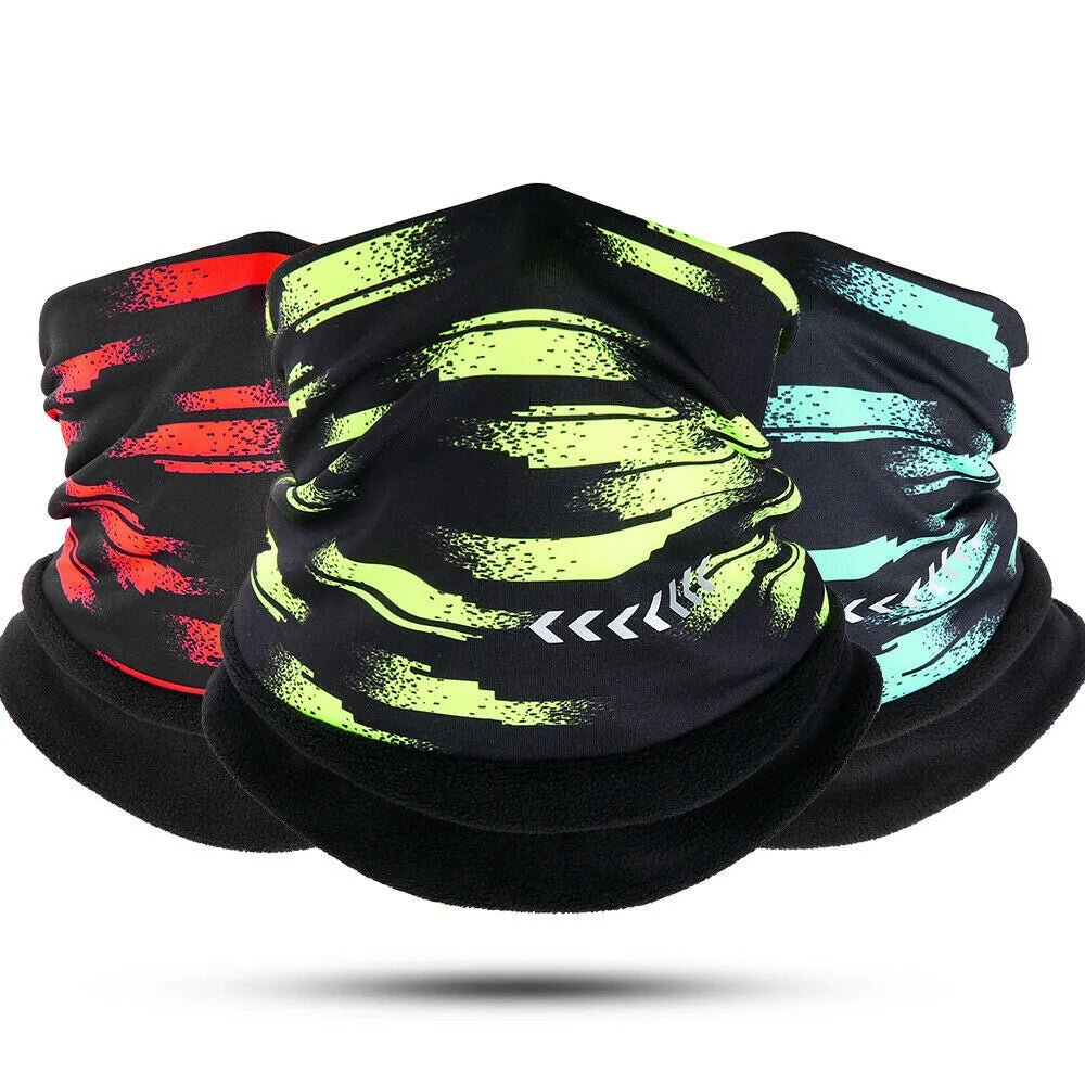 Ghetta per il collo in pile invernale Sciarpa calda Maschera riflettente antivento per la stagione fredda per gli sport all'aria aperta