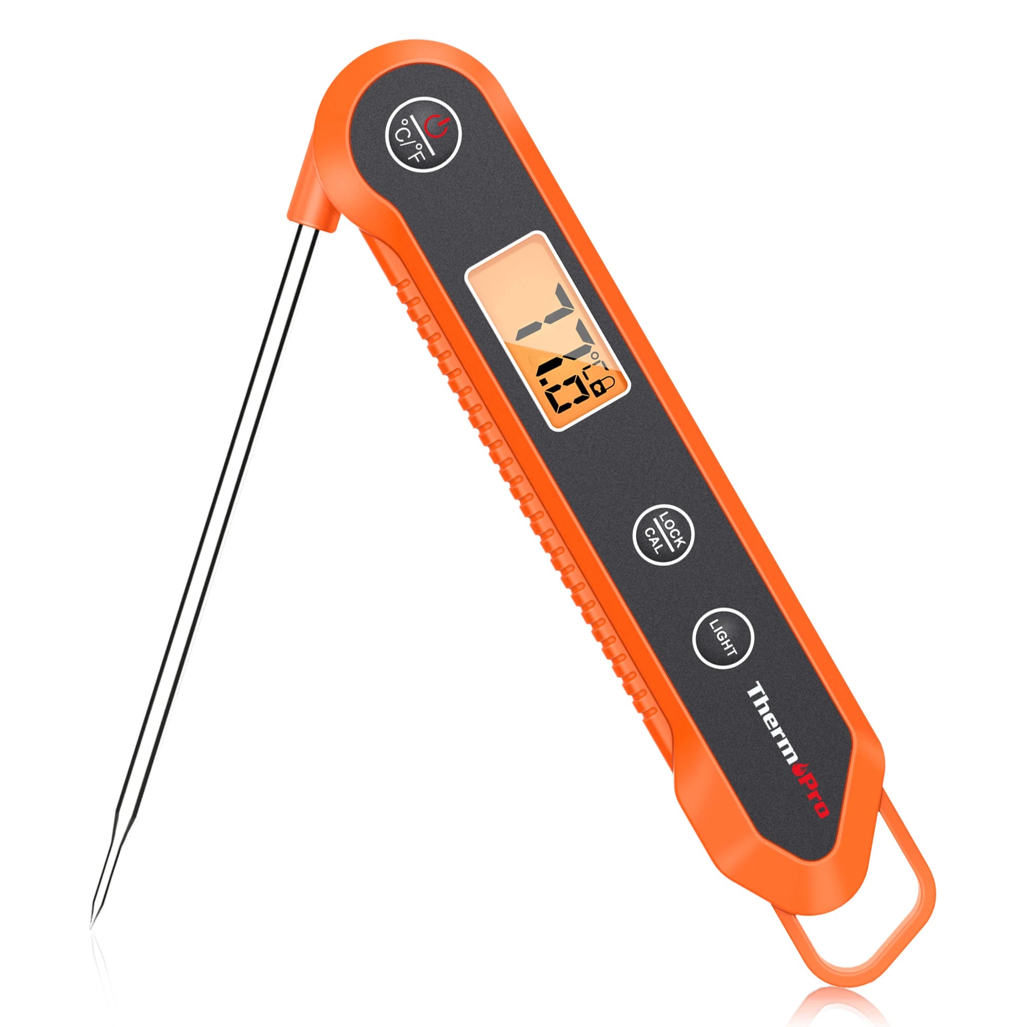 ThermoPro TP03H Termometro per carne da cucina pieghevole per barbecue con retroilluminazione digitale con funzione di blocco