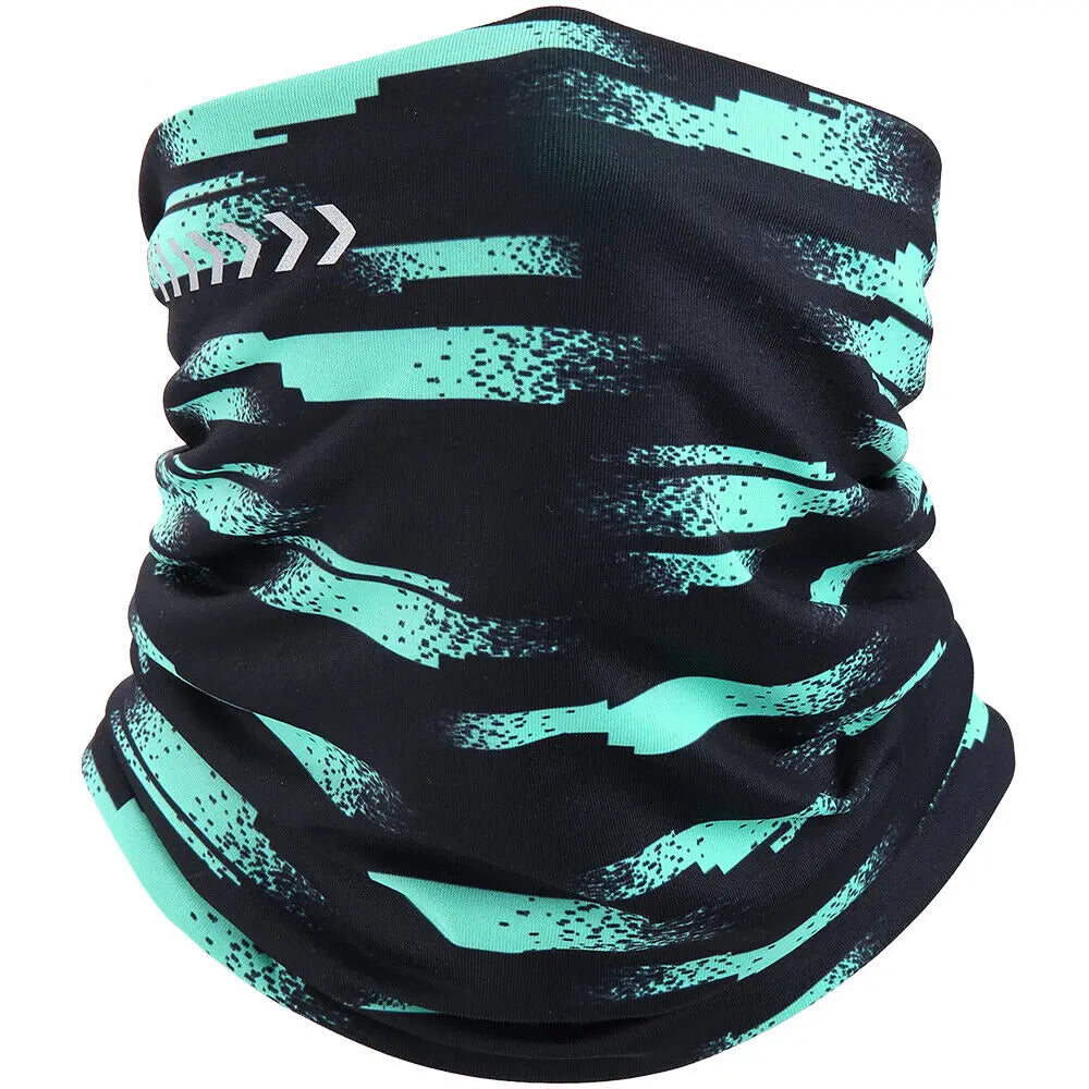 Ghetta per il collo in pile invernale Sciarpa calda Maschera riflettente antivento per la stagione fredda per gli sport all'aria aperta