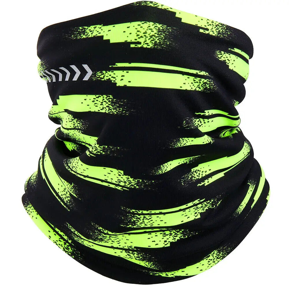 Ghetta per il collo in pile invernale Sciarpa calda Maschera riflettente antivento per la stagione fredda per gli sport all'aria aperta