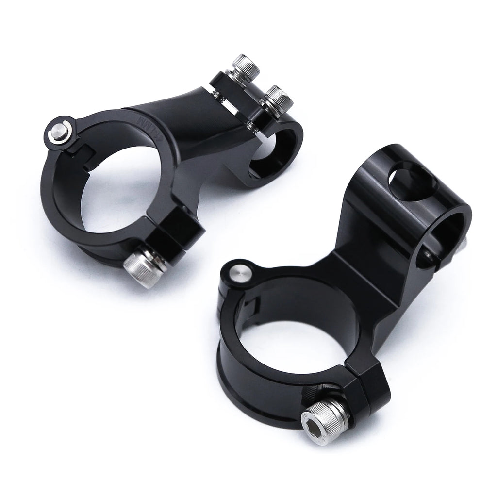 Manubrio moto da corsa regolabile CNC 37 41 43 45 48 50 51MM Clip On Ons Manubrio forcella Manubrio Cafe Racer Regular/Aumento
