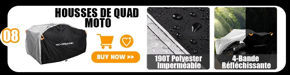 Quad Bike ATV 4x4 Moto Bike Cover Universale Impermeabile Pioggia Moto Veicolo Scooter Kart Moto Coperture Striscia Riflettente D