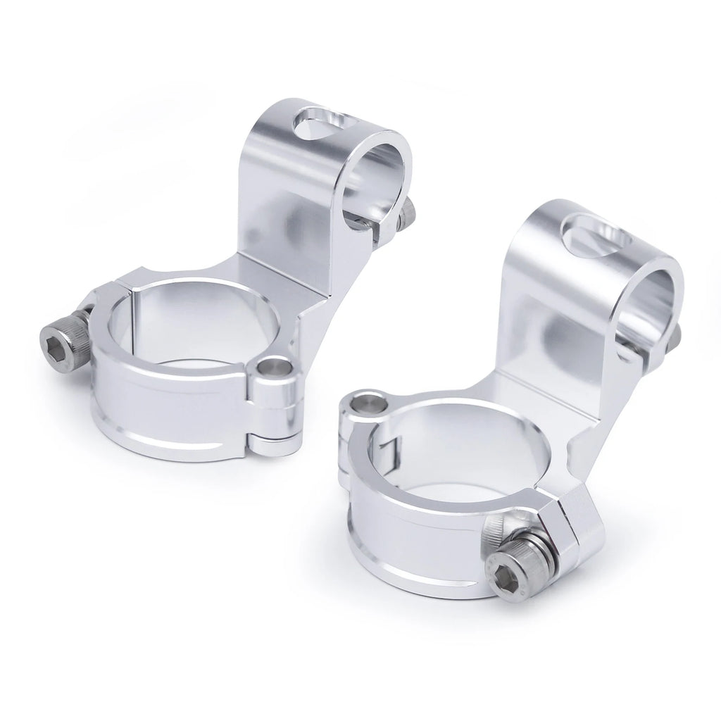 Manubrio moto da corsa regolabile CNC 37 41 43 45 48 50 51MM Clip On Ons Manubrio forcella Manubrio Cafe Racer Regular/Aumento
