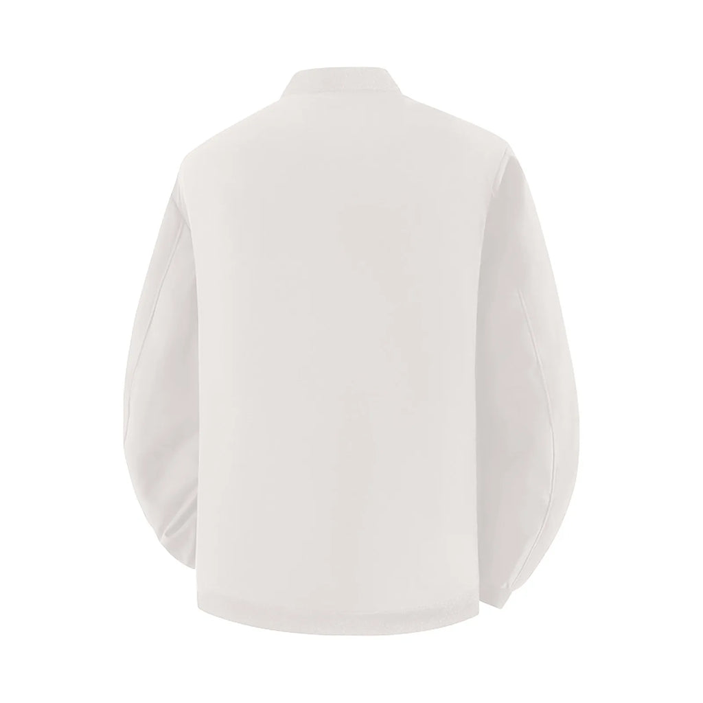 Giacca da baseball da uomo Giacca Top con orlo in colore a contrasto Design semplice Colletto da baseball Stile Abbigliamento quotidiano Primavera Autunno All-Match Basic