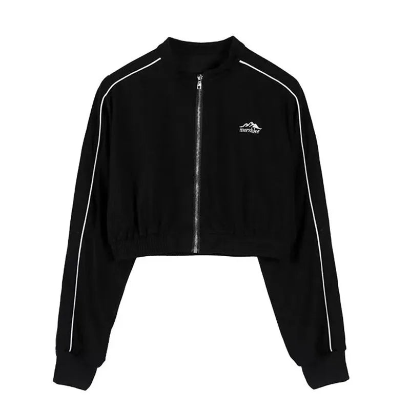 Giacche cool da donna Primavera Autunno Manica lunga Colletto alla coreana per tutte le partite Giovani ragazze Moda College Stile coreano Ins Vintage