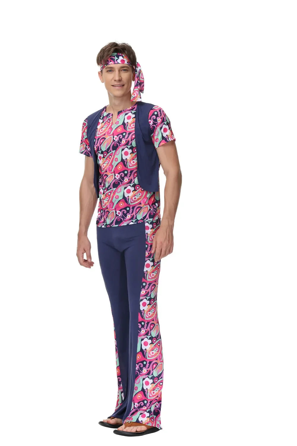 Costumi di Halloween Uomo Donna Retro anni '80 Costume hippie Disco Hip-Hop Coppie Cosplay Festa di carnevale Fancy Dress Up per adulti