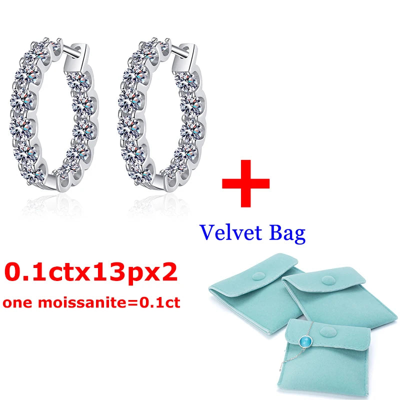 DJMAX 925 Piastra D'argento Pt950 Intarsiato D Colore 2.4 Carati Una Coppia Moissanite Stud Testa di Toro Orecchino Gioielleria Raffinata Per Il Commercio All'ingrosso